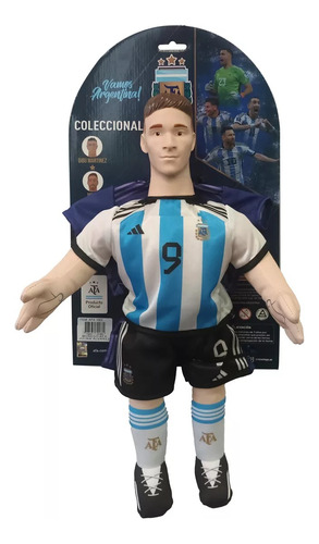 Muñeco Afa Jugador Argentina Campeon Mundial Julian Alvarez