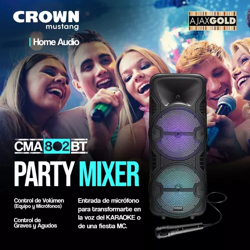 Altavoz Karaoke Bluetooth + 2 Mic. Inalámbricos c/ Mod. Voz Y-11