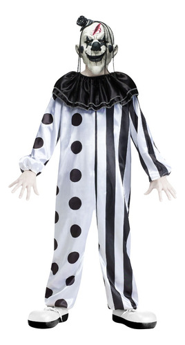 Disfraz Payaso Killer Clown Para Niño Halloween Terrorifico