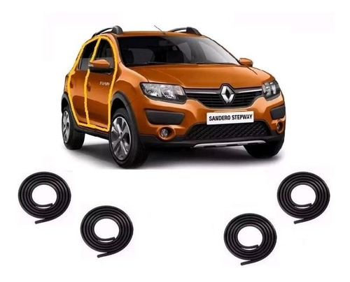 Burlete Puerta Renault Sandero Stepway Jgo Del Y Tras 4 Unid