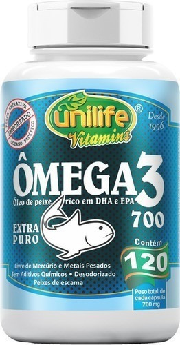 Omega 3-original-120 Caps. Epa/dha Alta Concentração Unilife