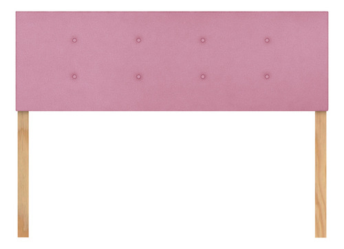 Cabecera Matrimonial Dotico Con Botones Altura Ajustable Color Rosa
