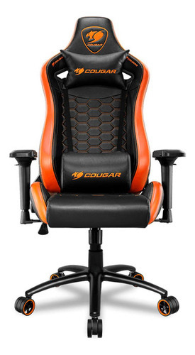 Silla Gamer Cougar Outrider S Ajustable Reclinable 4d Color Negro