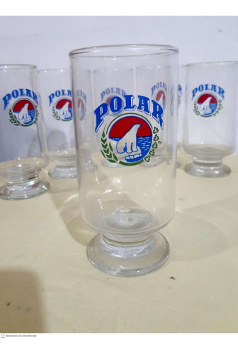 6 Copas/vasos De Cerveza Polar 