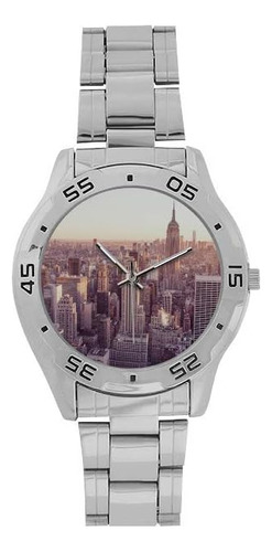 Nueva York Y Torre Eiffel Reloj De Pulsera Para Hombre De Ac