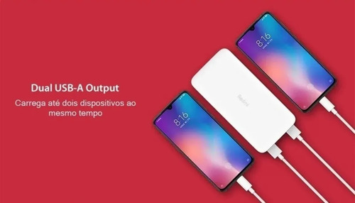 Cargador portátil Redmi Power Bank de 20000 mah listo