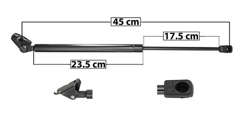 (1) Amortiguador 5a Puerta Izq O Der Dodge Atos 05/08 Spart