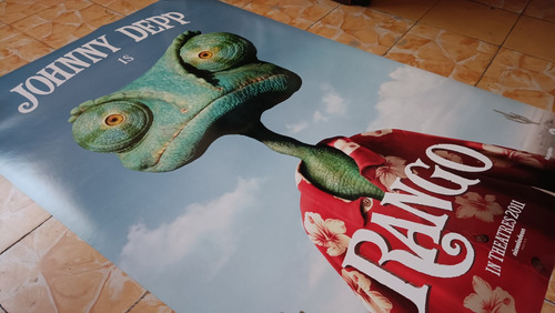 Póster Original Cine Rango Johnny Depp (Usado)