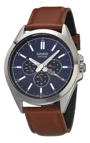 Reloj Casio Mtp-sw300l-2avcf Para Caballero 50 M