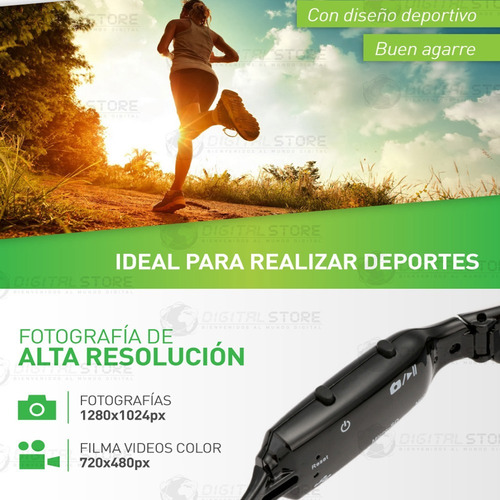 Camara Espia Oculta En Anteojo Mini Seguridad Vigilancia Dvr