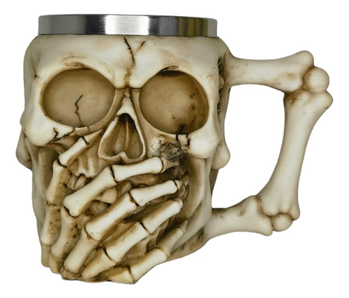 Taza Tazan Mug Calavera Acero Inoxidable 350ml Vikingos G65