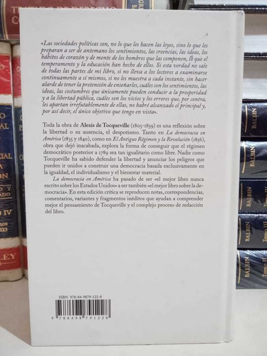 Alexis De Tocqueville / La Democracia En América - Trotta -