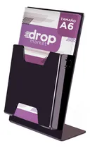 Comprar Apoya Folletos Hojas Catálogos Mostrador Negro A6 10x15 X1u