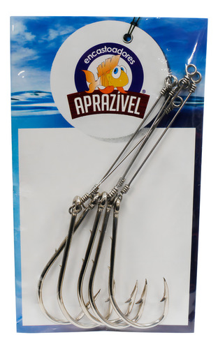 Anzol Em Aço Inox 2/0 Para Traíra 4330 5un - Aprazível