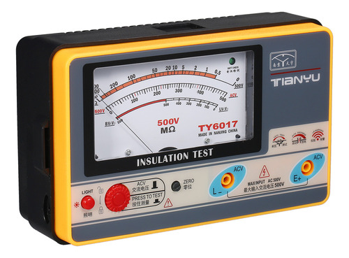 Hefu Ohmímetro Digital Manual Megger - 0-1000m 500v