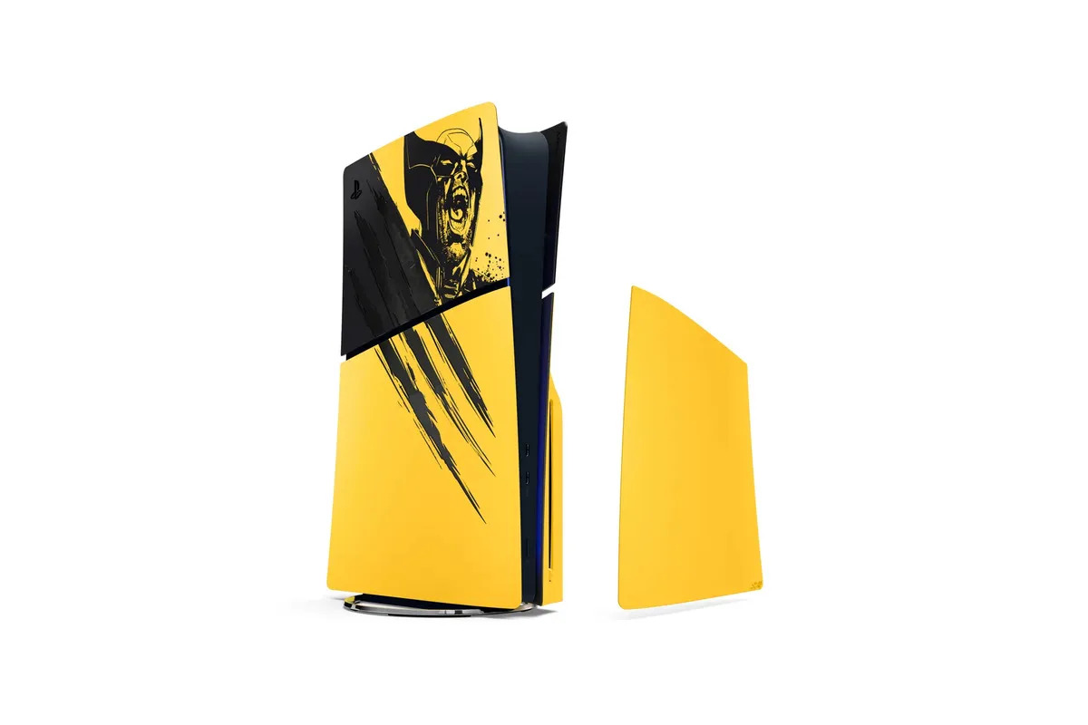 Tampas do console PlayStation5 – Edição Limitada Amarelo Marvel's Wolverine