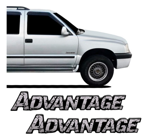 Adesivos Advantage Blazer S10 Emblema Da Porta Resinado