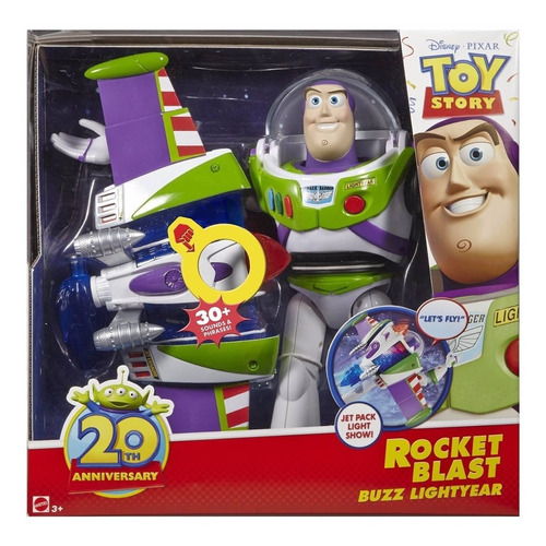 Toy Story Mattel Buzz Rocket Blast 30 Frases Bunny Toys