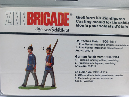 Molde Para Hacer Soldaditos Periodo 1900-14 Zinnbrigade #1 (Usado)