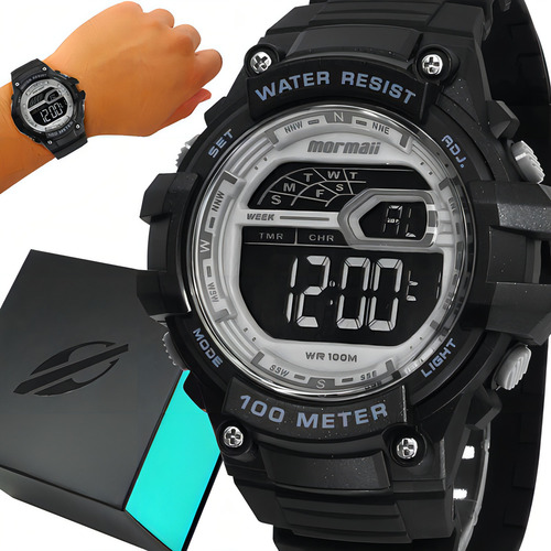 Reloj Mormaii Wave Black para hombre - MO3480ad/8c