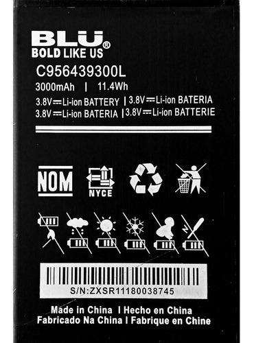Batería Blu G5 Plus C956439300l
