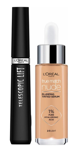 Pack L'oreal: Serum True Match 2-3 + Telescopic Lift Wsh