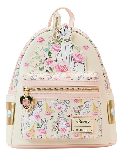 Loungefly Aristocats Duchess In Paris Floral Aop Bolso De Ho