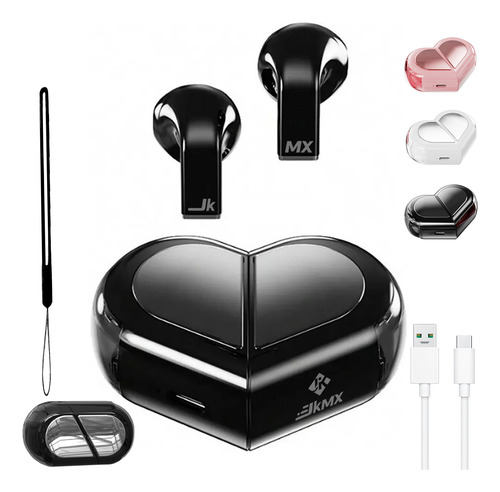 Auriculares Bluetooth Inalámbricos Con Forma De Corazón Jk2
