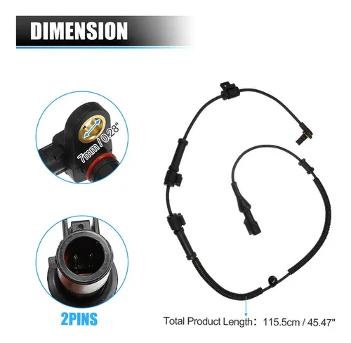 Sensor Abs Delantero Para Ford F-350 F-250 Super Duty 05-10