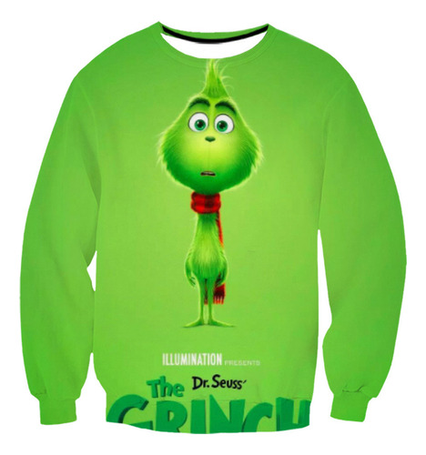 Conjunto De Sudadera Con Capucha Y Estampado 3d Grinch Para