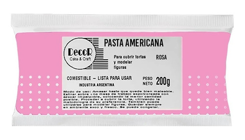 Pasta Americana - Decor 200 Gr - Colores - La Botica