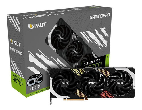 Placa de video Nvidia Palit  GamingPro GeForce RTX 40 Series RTX 4070 Ti NED407T019K9-1043A 12GB