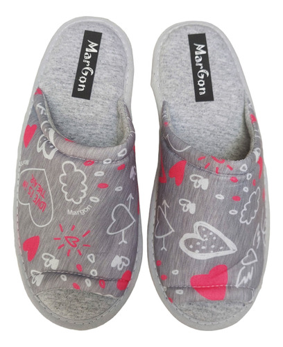 Pantuflas Dama Verano Comfort Estampadas Acolchadas