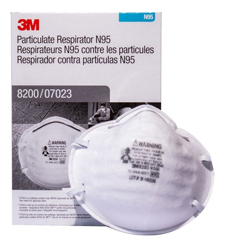 3m Respirador 8200 N95 80 Piezas Mascarilla Cubrebocas