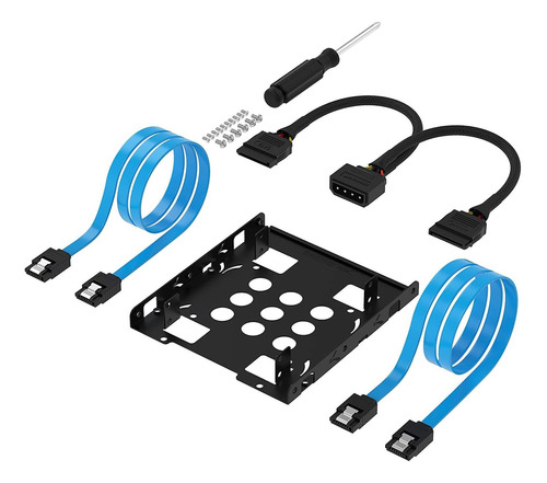 Adaptador Ssd Sabrent 3.5 A 2 X Ssd Con Cables Y Tornillos