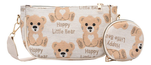 Bolso Para Axilas Con Estampado Vintage Little Bear