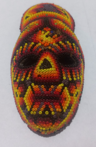 Mascara De Arte Huichol Comprada En México.