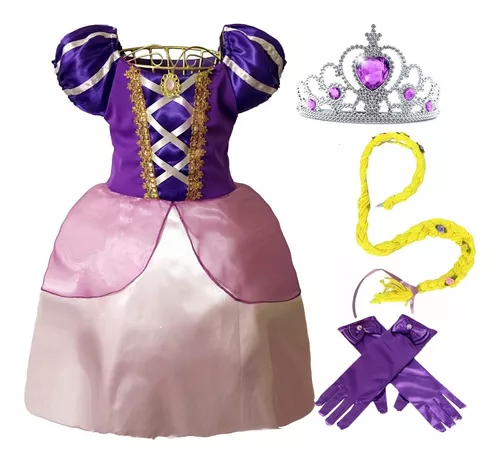 Vestido Princesa Lilás Roxo Curto Luxo - FantasiAdoro - Junina. Festa e  Fantasia