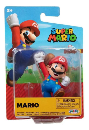 Boneco Super Mario - 2.5 Polegadas Colecionável - Mario