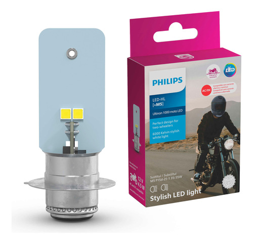 Lampada Farol Led Biz 125/biz 100/pop 100 2015ed Philips