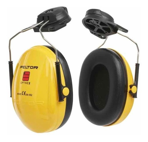 Protector Auditivo 3m Peltor Optime 1 + Para Casco 3m(26 Db) Color Amarillo