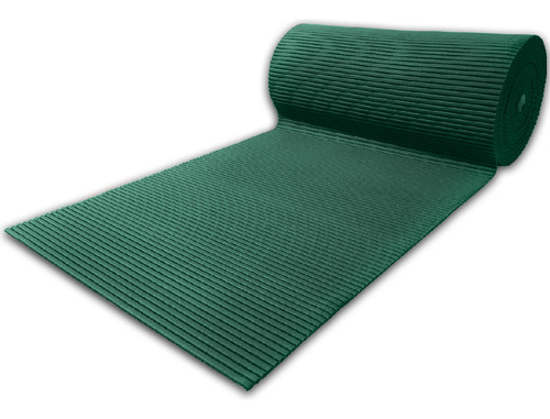 Tapete Passadeira Emborrachada Pvc Antiderrapante 0,65x4,00m Comprimento 4 m Cor Verde Largura 0.65 m