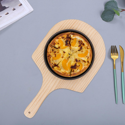 Bandeja De Madeira Para Pizza, Fácil 14 Polegadas