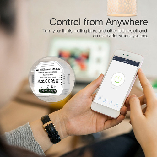 Interruptor Inteligente Dimmer Wifi 90-250v Dimmer Module In