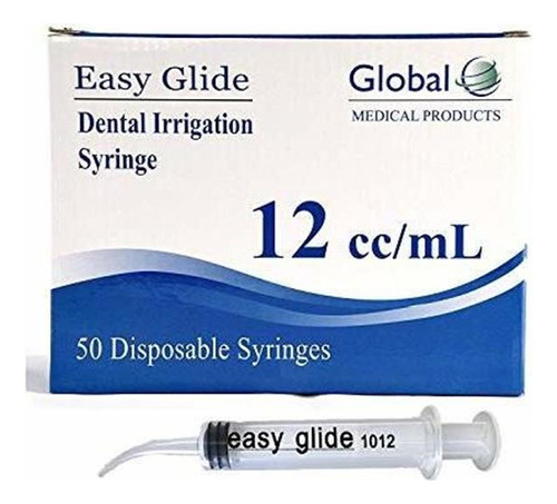 (qty 25) Easy Glide Curved Tip Syringes 10-12cc (no Nee