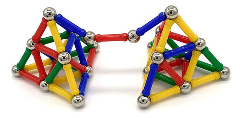 Palos Magnéticos Bolas Para Metal Juego De Bloques Cons