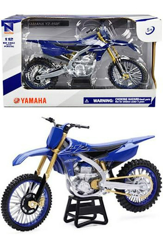 Moto De Tierra Yamaha Yz450f A Escala 1:12 De New Ray Toys, 