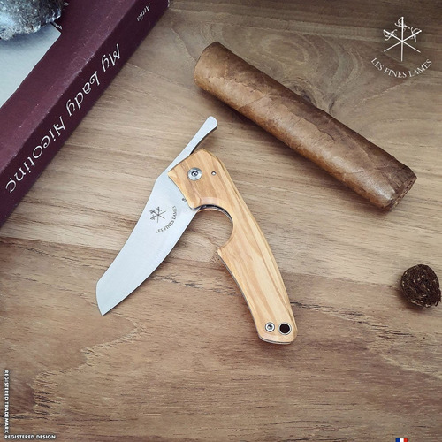 Imagem 5 de 7 de Cortador Charutos Les Fines Lames Le Petit Cuba Olive Wood