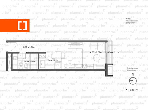 Venta De Apartamento Obra Construcción Monoambiente En Pocitos Nuevo, More Echevarriarza Unidad 318