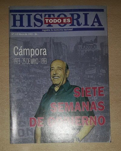 Revista Todo Es Historia N°310 Mayo De 1993